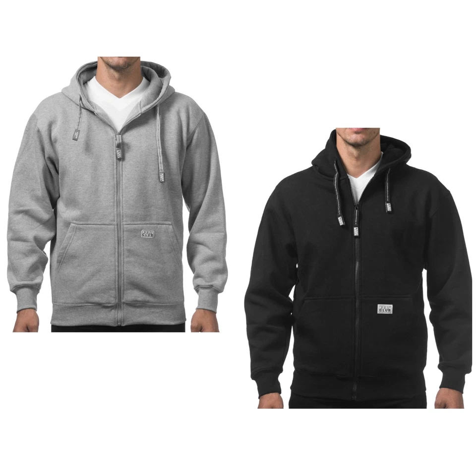 Pro Club Men's Heavyweight Full Zip Fleece Hoodie Cotton Blend - Image 1 of 1