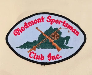 Vintage Piemont Sportsman Club Inc bestickter Aufnäher 6" neu - Bild 1 von 2