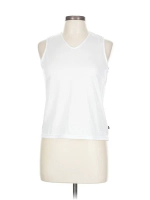 Moving Comfort Women White Sleeveless T-Shirt L - Image 1 of 4