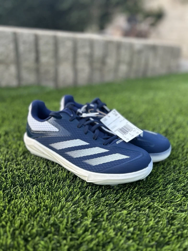 adidas Men's Adizero Electric TPU Baseball Sneaker Cleats Size 6.5 Men’s Navy - Image 1 of 4