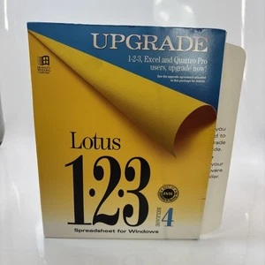 Lotus 1-2-3 Spreadsheet Release 4 Upgrade Vintage Software Disks Sealed 1993 - Picture 1 of 8