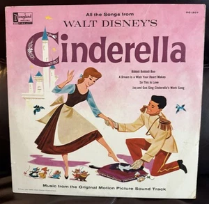 Walt Disney Cinderella 1963 Vinyl Schallplatte Disneyland Schallplatten - Bild 1 von 3