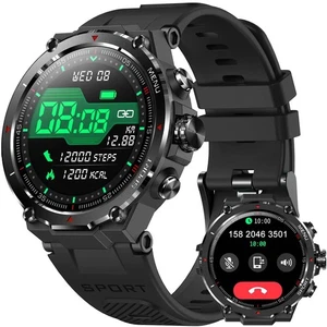 Militär Smart Watch für Männer Annehmen/Anrufe tätigen robust Herzfrequenz Fitness Tracker - Bild 1 von 4