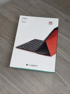 Logitech Type+ Protective Case with intergrated keyboard iPad Air - Black & Red - Picture 1 of 5