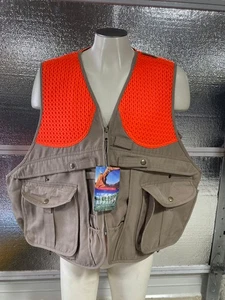 Redington Hunting Fishing Vest - Mens Large - Tan Safety Orange - NWT - Picture 1 of 12