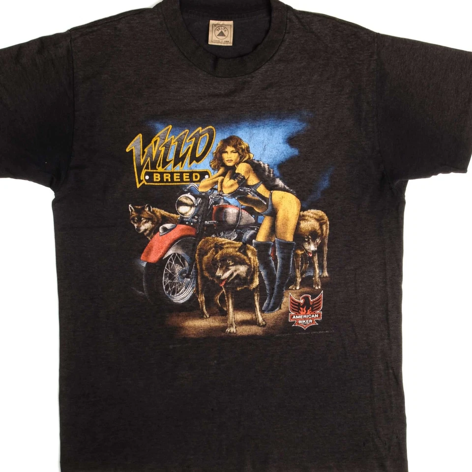 CAMISETA MOTERA AMERICANA VINTAGE 1992 TALLA MEDIANA HECHA EN EE. UU. Foto 1 de 4