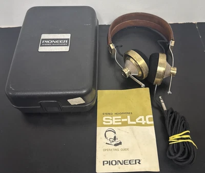 Auriculares estéreo en la oreja vintage años 70 Pioneer 38 mm 20 Hz SE-L40 Foto 1 de 4