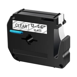 1PK Clear Label Tape For Brother M-K131 MK131 M131 P-touch PT-100/110 12mm - Picture 1 of 9