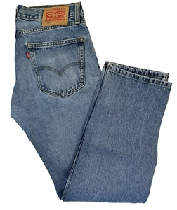 Vintage Levis 505 Jeans 31 X 30 Stonewash Straight Blue Red Tab Denim - Picture 1 of 5