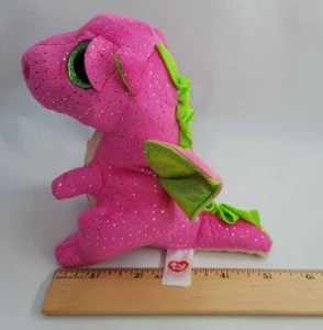 Beanie baby Boos Collection 6" "Darla" The Pink Dragon TY Stuffed Animal 2016 - Picture 1 of 7