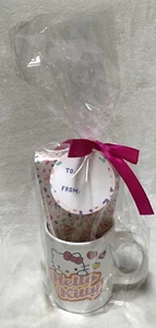 NEW Hello Kitty 12oz White Ceramic Mug w/Hot Cocoa Mix Gift Set - Picture 1 of 8