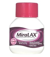 Miralax Laxative Powder Relieves Occasional Constipation Unflavored 4.1 oz 8/25