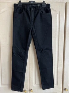 Wang 002 Denim X Alexander Black Tapered Leg Sit Low Relaxed Fit Women 29 - Picture 1 of 4