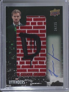 2018 Marvel Defenders Connecting Autos 24/25 Finn Jones #DCA-FJ Patch Auto p1l