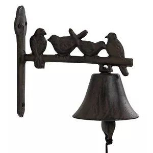 Woodside Cast Iron Wall Mounted Doorbell Vintage/Antique Design for Garden/Home - Picture 1 of 4