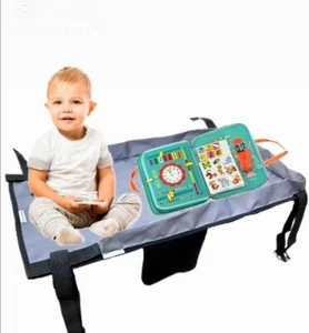 Extensor de asiento de avión para niños pequeños avión cama viaje vuelo dormir + juguete - Imagen 1 de 9