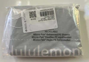 NWT LULULEMON Clippable Card Pouch Coin Purse - Grey Sage/White Opal - Picture 1 of 6