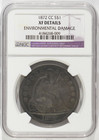 New Listing1872-Cc Seated Liberty Silver Dollar $1 Ngc Xf Details Environmental Damage