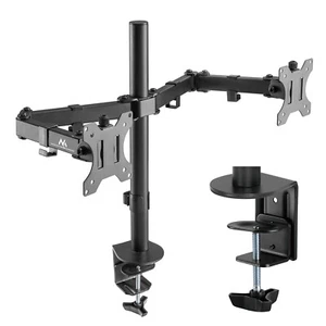 Monitorhalterung Tischhalterung Monitor Ständer 2-Fach Höhenverstellbar 17-32" - Bild 1 von 9