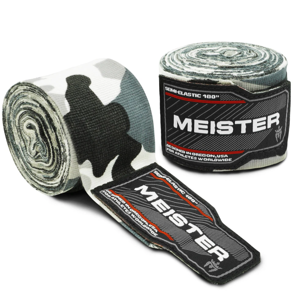 MEISTER MMA 180" HANDWRAPS ALL COLORS - Elastic Mexican Pro Boxing Adult PAIR - Image 1 of 1