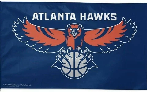 Atlanta Hawks Flag, 3' x 5' - Throwback Flag Cover