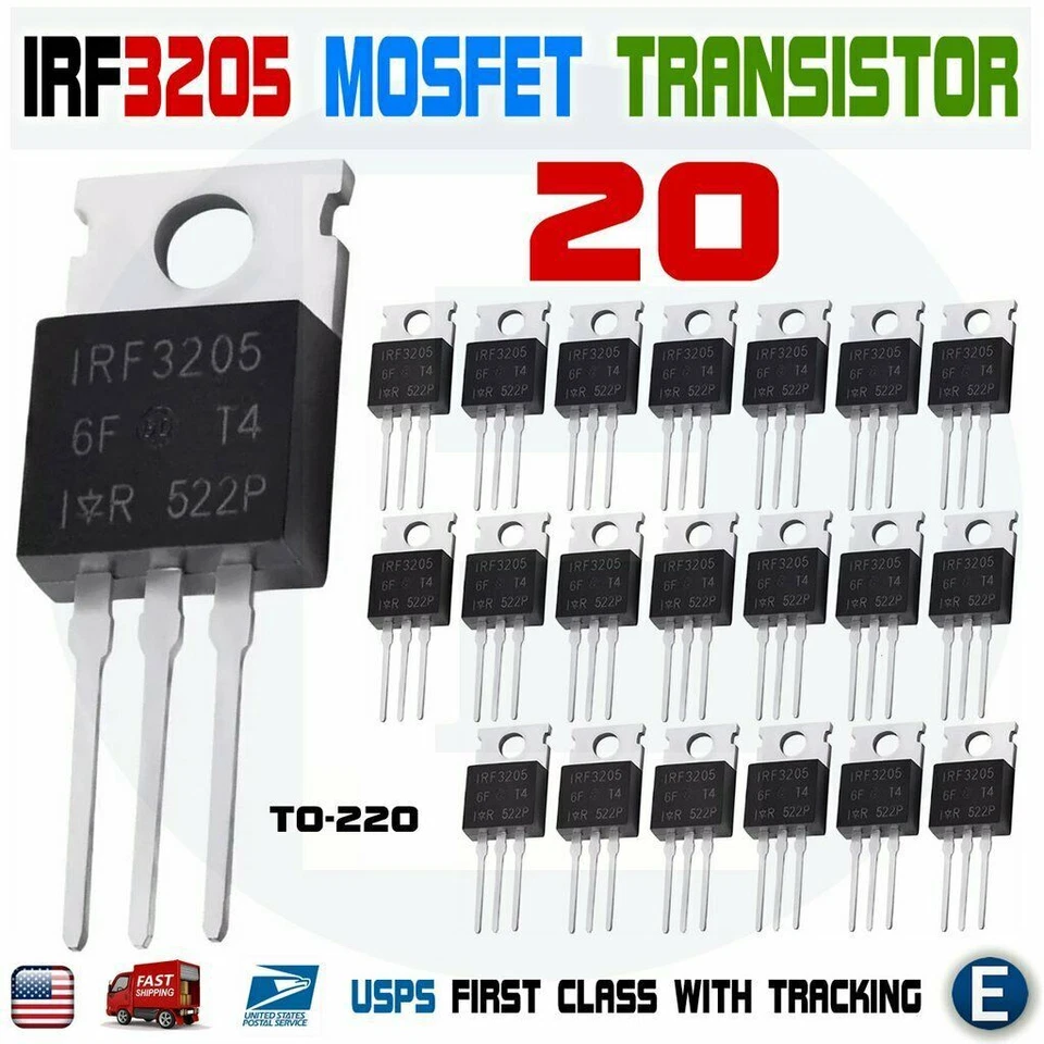 International Rectifier IRF3205 Transistor N Channel Power MOSFET 55v 110a