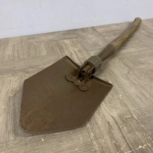 1944 AMES TRENCH SHOVEL ~ US ARMY FOLDING ENTRENCHING TOOL WW2 FOX HOLE DIGGER - Picture 1 of 24