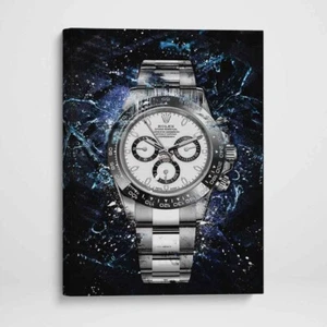 Rolex Daytona Newman inspired Canvas Wall Art Print - Watch Art Poster Print - Picture 1 of 12