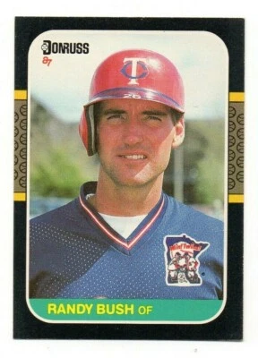 1987 Donruss #441 Randy Bush EX/MT Twins   - Image 1 of 2