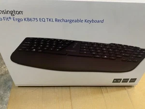 KENSINGTON PRO FIT ERGO KB675 EQ TKL RECHARGEABLE KEYBOARD K75491 (NEW) - Picture 1 of 1