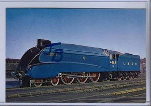 TRAIN POSTCARD~L&N E R LOCOMOTIVE #4468 MALLARD CLASS A4 - Picture 1 of 2