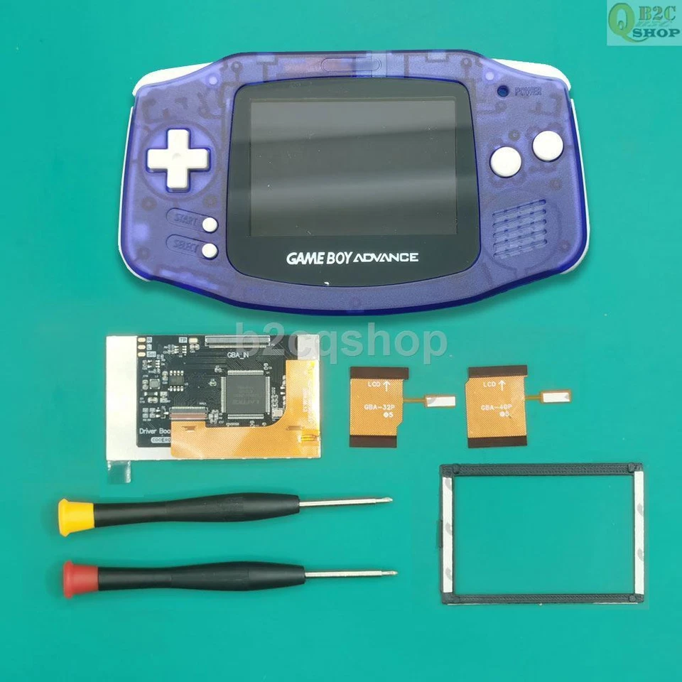 GBA GameBoy Advance IPS LCD Backlight Kit Drop in Easy to install NO SOLDER - Image 1 of 2