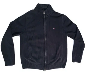 MENS TOMMY HILFIGER FULL ZIP SWEATER~BLUE ~ M - Picture 1 of 4