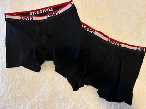 Levi’s Mens Underwear Boxer Brief for Men Size XL Lot Of 2 Black Nwot - Picture 1 of 3