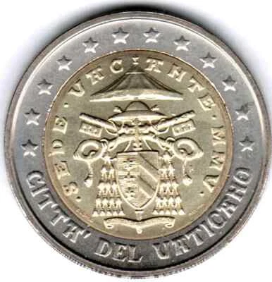 Vaticano 2005 año - moneda 2 euros Sede Vacante MMV Foto 1 de 4