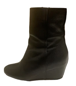 Vince Camuto Damengröße 8 Michela versteckter Keilabsatz schwarz Lederstiefel seitlicher Reißverschluss - Bild 1 von 10