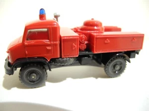 WIKING VINTAGE 1:87 FIRE DEPT. SUPPORT UNIMOG POWDER TRUCK 1964-74 MINT #1051/3 - Picture 1 of 8