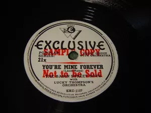 78 RPM Basin Street Boys: You're Mine Forever/Near To You promo Exclusive Lucky - Picture 1 of 4
