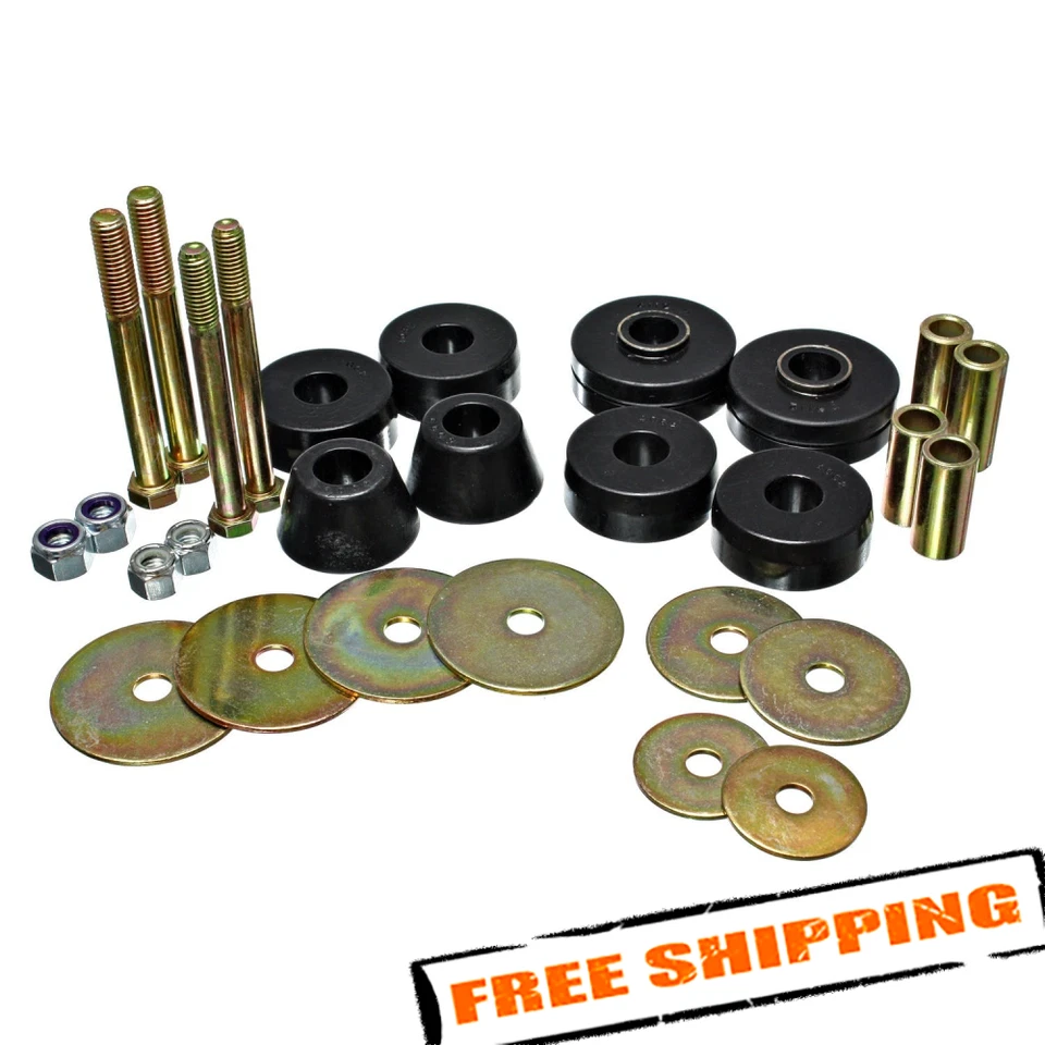 Kit de buje de montaje de carrocería Energy Suspension 3.4137G negro para Chevrolet C10 63-66 Foto 1 de 4