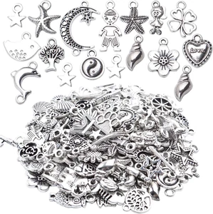 100 piezas de dijes para hacer joyas, collares, pulseras, manualidades. - Picture 1 of 7