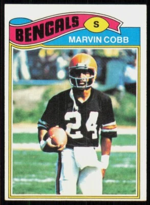 1977 Topps Marvin Cobb Cincinnati Bengals #52 - Image 1 of 2