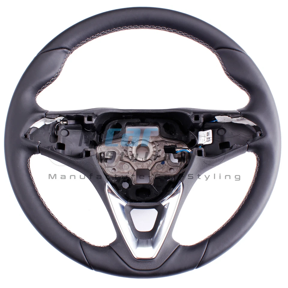 Lenkrad beziehen mit Leder für Opel Corsa E Bj. 2016 mit Lenkradheizung ⭐⭐⭐⭐⭐ - Bild 1 von 4