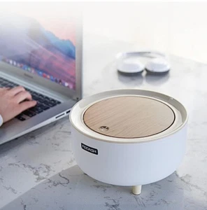 Mini Desktop Trash Can, Tiny Trash Can with Lid for Desk, Plastic Mini... - Picture 1 of 8
