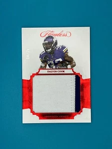2017 Panini Flawless Rookie Patch #RP-DC Dalvin Cook RUBY #/15- NFL Trading Card - Picture 1 of 2