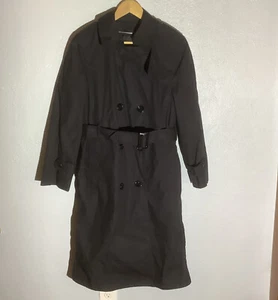 8 R Woman Garrison Collection Black Trench Coat Military Zipout 8405-01-308-8696 - Picture 1 of 11