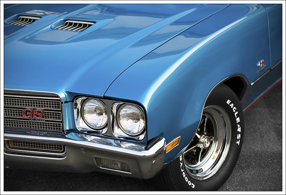 Póster fotográfico Buick GS Gran Sport 455 1971 impresión 13x19 garaje '71 GSX azul Foto 1 de 1