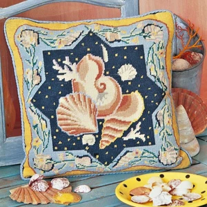 KIT DE AGUJA DE TAPIZ EHRMAN Shells SUSAN SKEEN retirado raro DE COLECCIÓN - Imagen 1 de 7