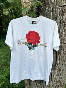 Vintage Victorian Classic Rose T-Shirt Large Screen Stars Retro MOM Flowers Cute - Bild 1 von 4