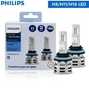Philips Ultinon Essential G2 H8 H11 H16 LED Headlights Car Fog Lamp 12/24V 24W - Picture 1 of 7