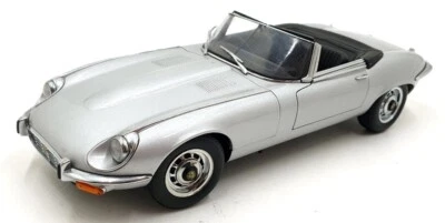 Autoart 1/18 Scale Diecast DC2425F - Jaguar E-Type Cabriolet - Silver - Image 1 of 4